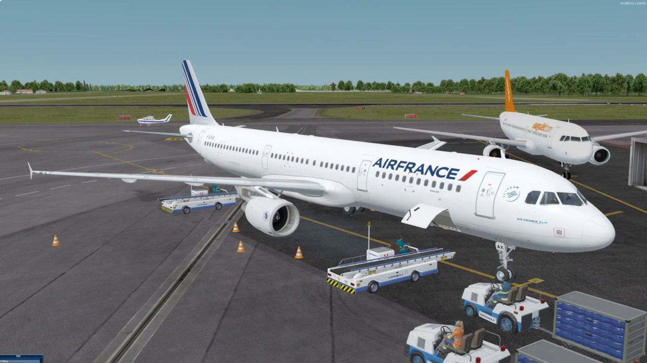 Nantes (LFRS) landing  |  Bumby Final Approach  |  FSLABS A321X  |  [4K/P3DV4]