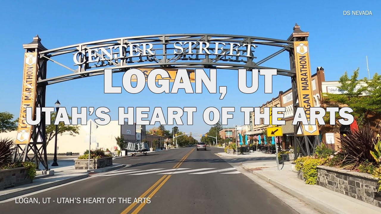 Logan, UT - Driving Downtown 4K