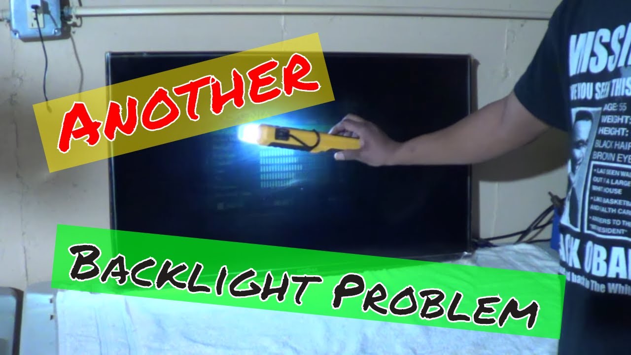 39 inch Insignia TV powers on but no picture, black screen repair