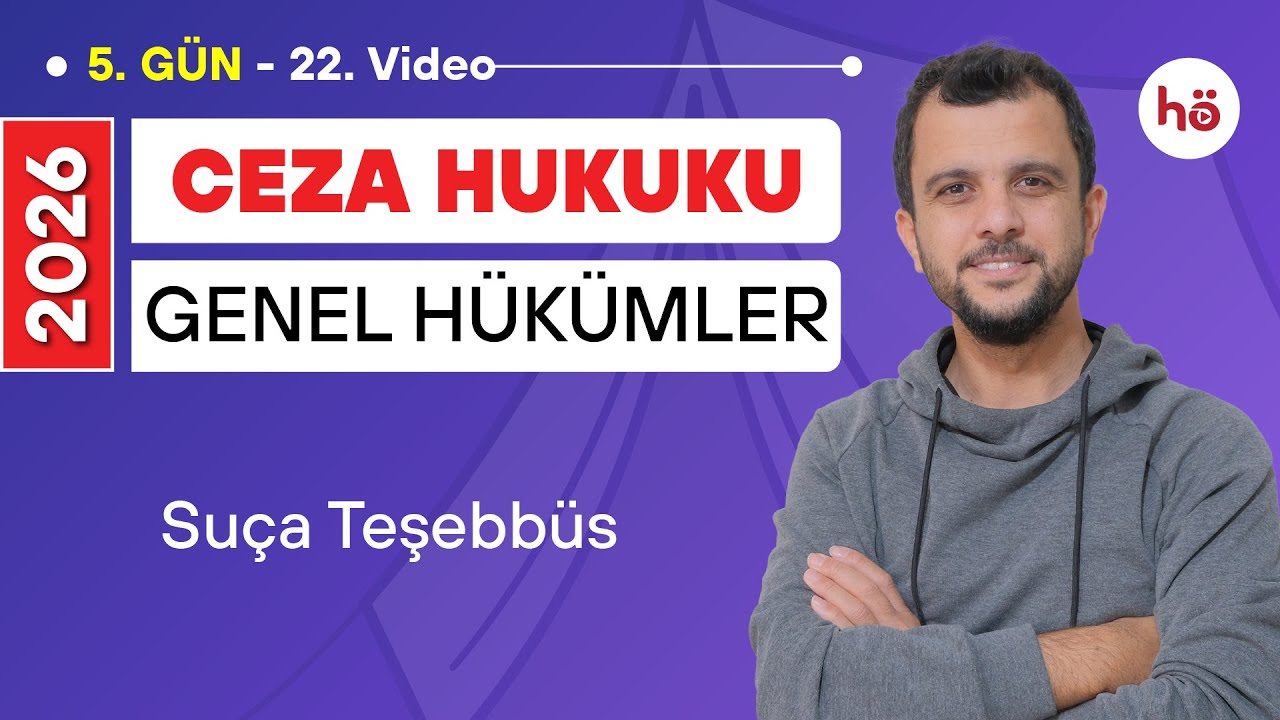 22) Ceza Hukuku KAMPI - Suça Teşebbüs - Murat AKSEL