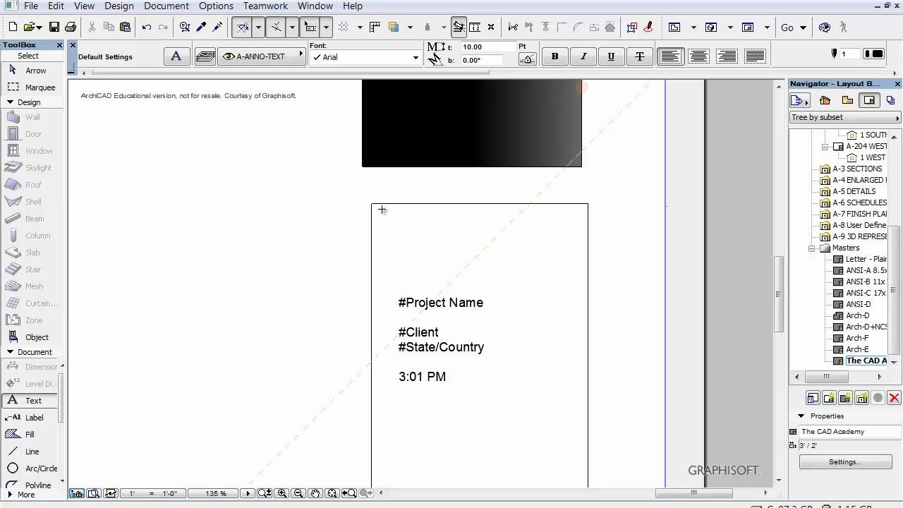 How to create a Custom Title Block in ArchiCAD