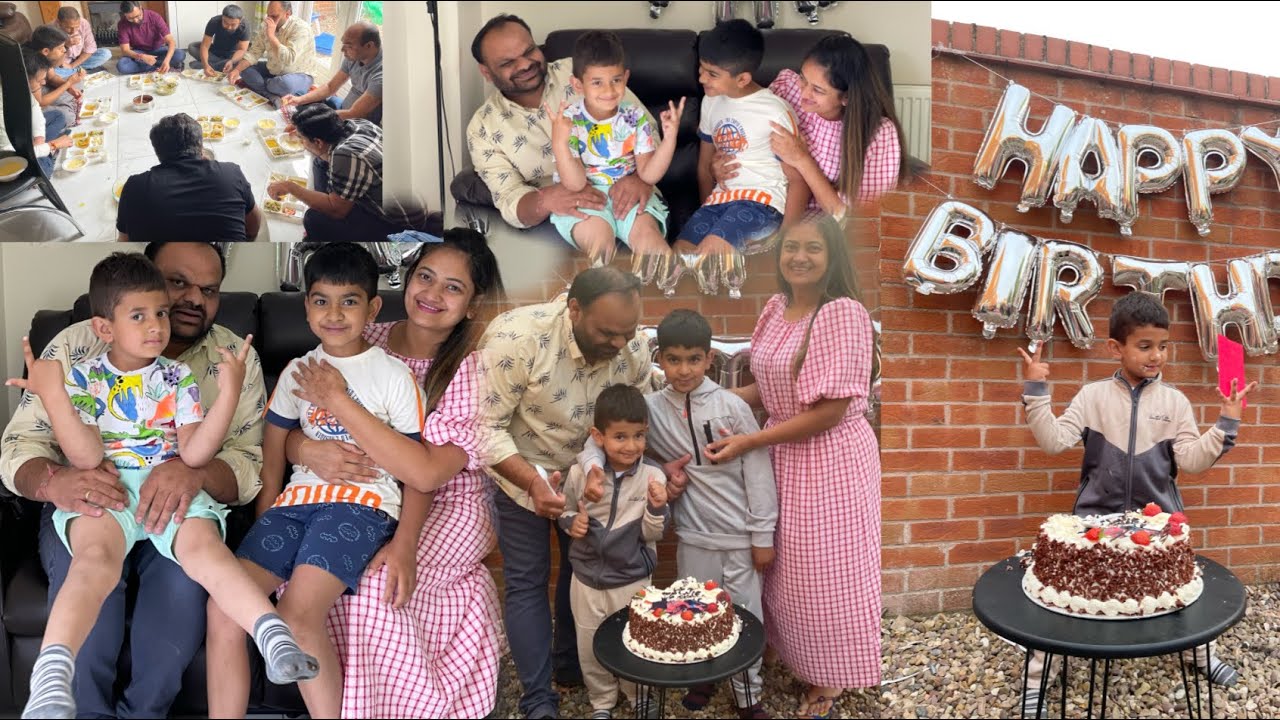 Aadvik’s 4th birthday celebration | home made surti (green) undhyu | mung ka salad | home made food