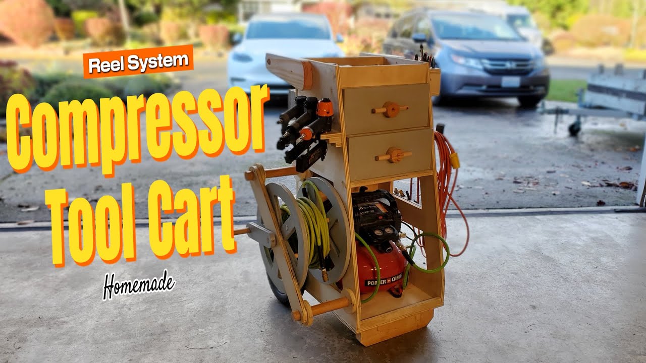 I Built A PERFECT Air Compressor Tool Cart For Myself