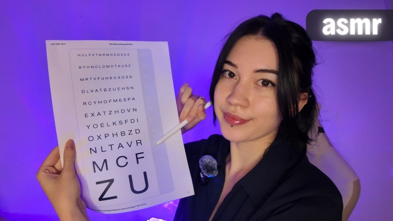 ASMR RP - Ophtalmologue 👁️Examen des Yeux Relaxant & Murmures Pour T’endormir 💤