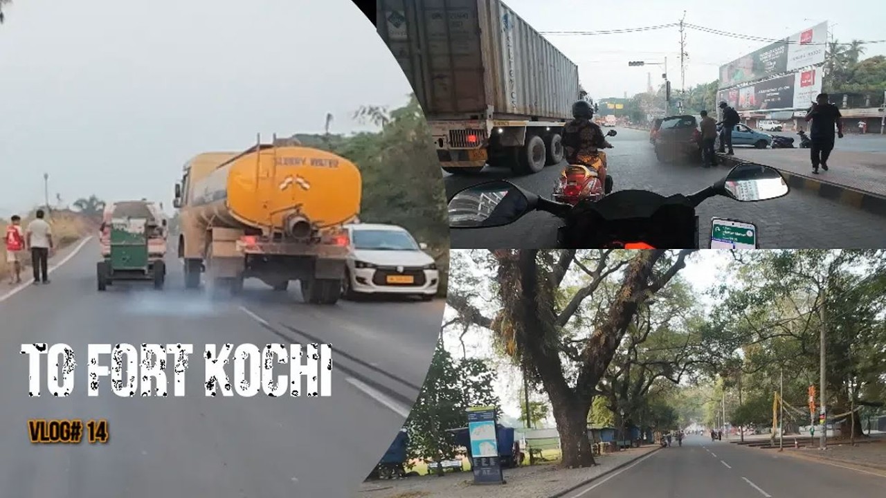 Morning Ride to Fort Kochi | Car Stuck, Risky Bridge Overtake & Narrow Streets