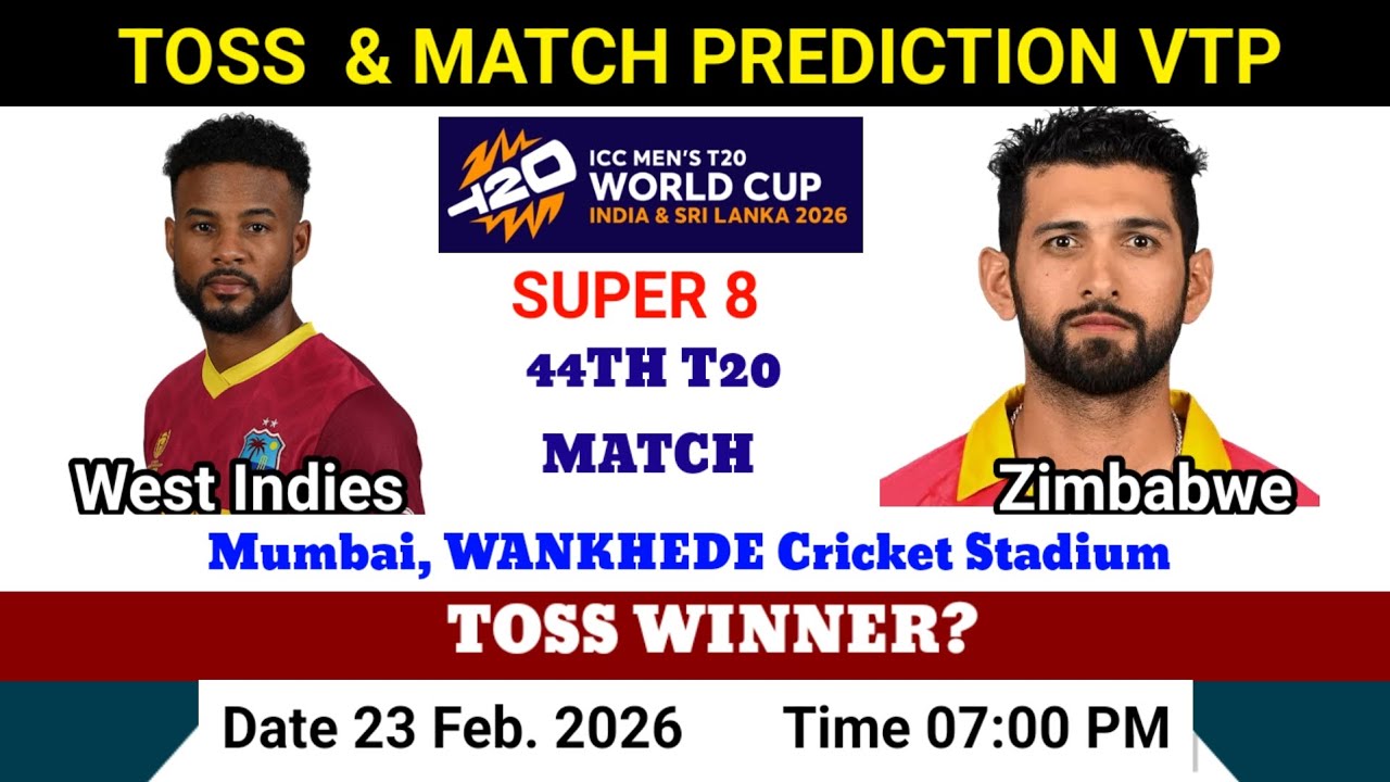 West Indies vs Zimbabwe toss prediction || t20  world  cup  2026 || t20 world cup match toss preview