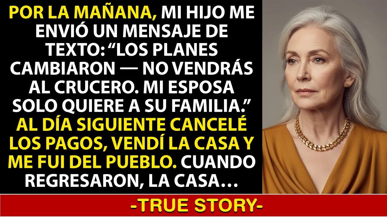 No Vas al Crucero”, Me Dijo Mi Hijo — Su Esposa Quería “Solo Familia” es srt