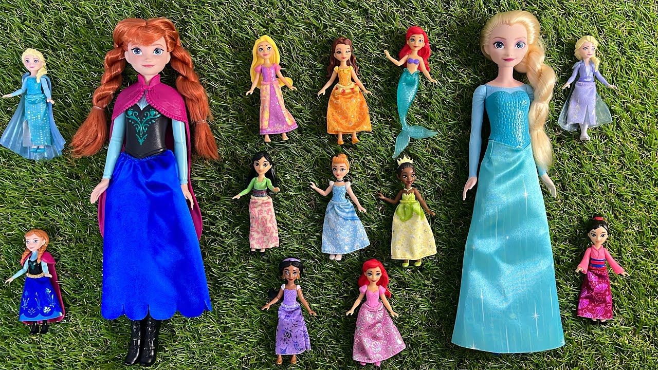 Disney Princess Doll Makeover | DIY Miniature ideas for Barbie | Wig, Dress, Faceup and more!