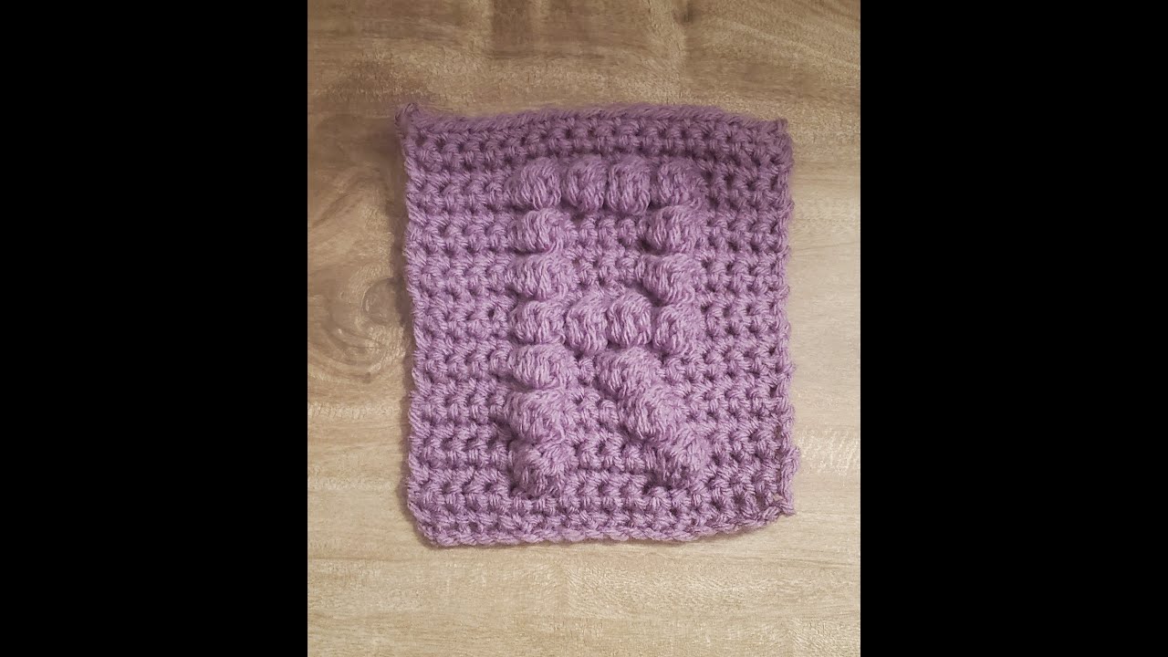 Crochet Bobble Stitch Letter R