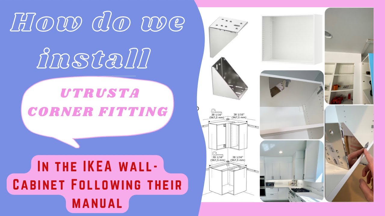Installing IKEA Blind corner cabinet - Utrusta corner fitting in the IKEA wall cabinet. Blind corner