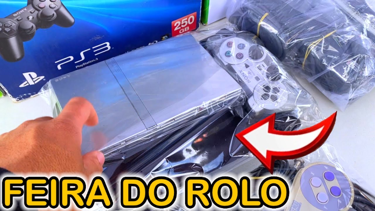 VIDEO GAMES no PLASTICO na FEIRA DO ROLO - GASTEI quase 1K na FEIRA