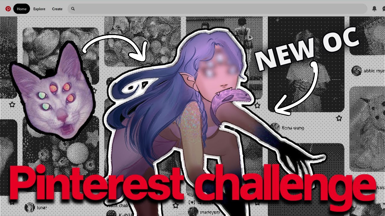 Making CRAZY New Characters using PINTEREST (it got wierd) |  Pinterest OC Challenge