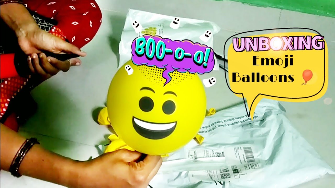 Unboxing Emoji Balloons | Origami Paper | #emojismile