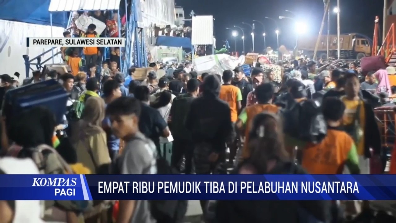 Jelang Idul Fitri Empat Ribu Pemudik Tiba di Pelabuhan Nusantara Parepare