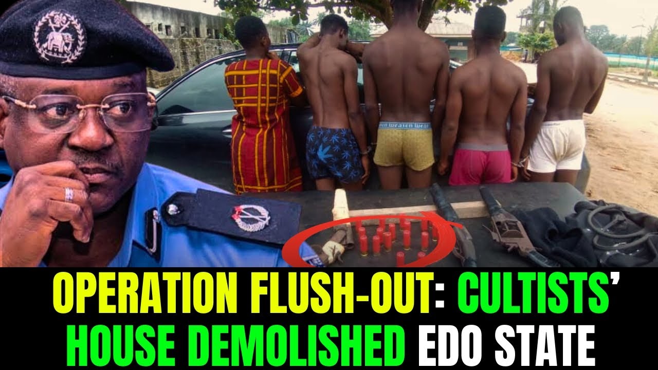 EDO STATE SECURITY ARRESTS SUSPECTED CULTISTS AND KIDNAPPERS IN AMAGBA AND OBAGIE BENIN CITY 