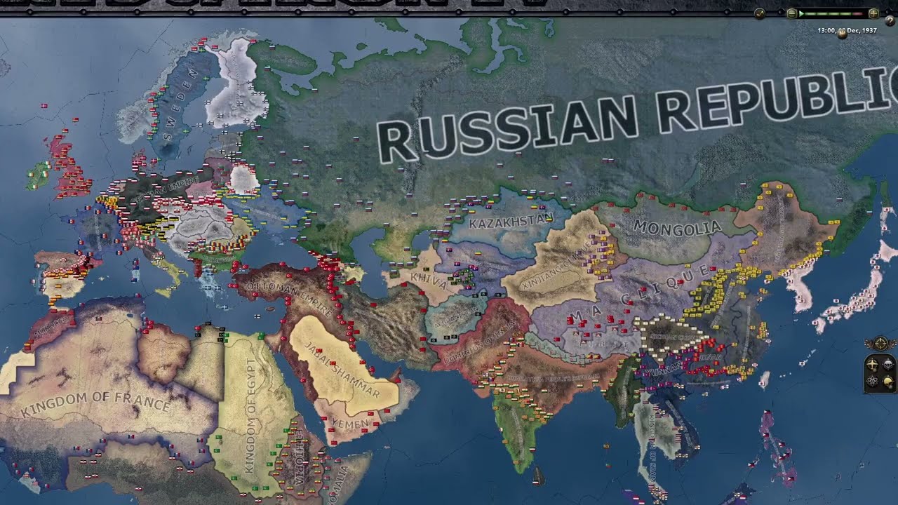 Kaiserreich Update to  1.6.1 - HOi4 TImelapse