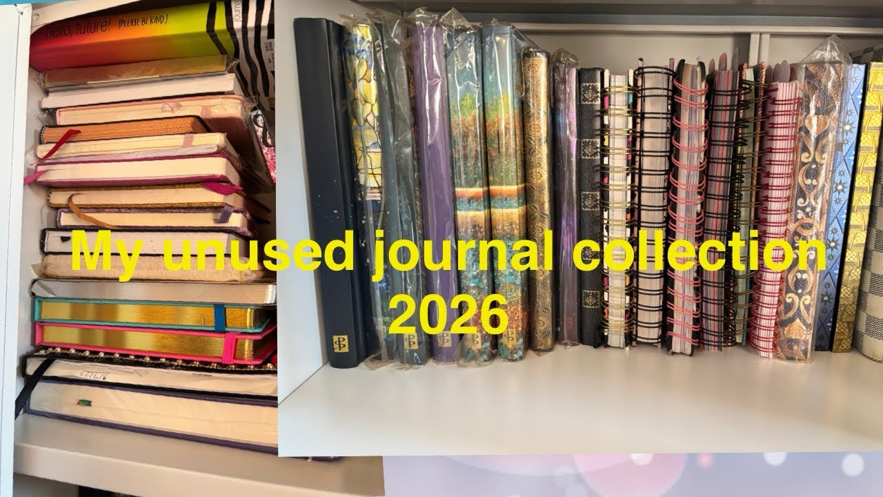 My unused journals : January 2026 edition 