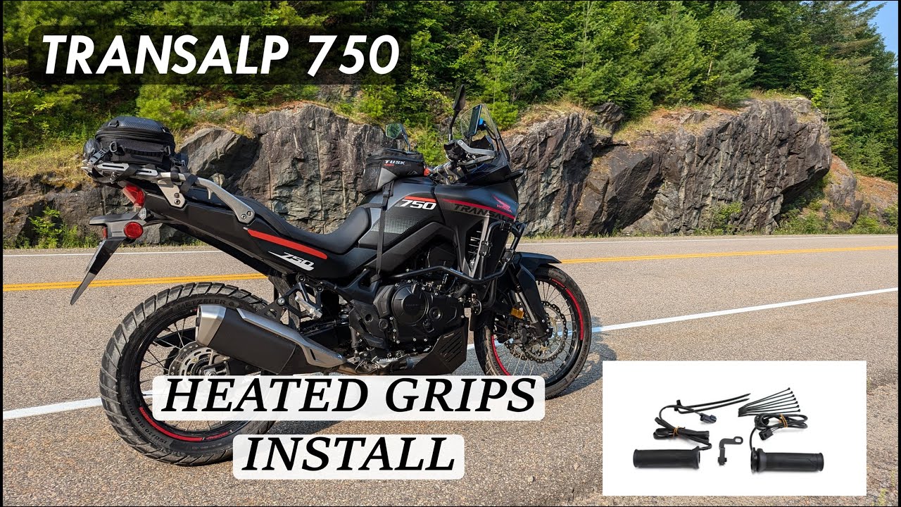 Honda Transalp XL750 - OEM Heated Grips - Full Install