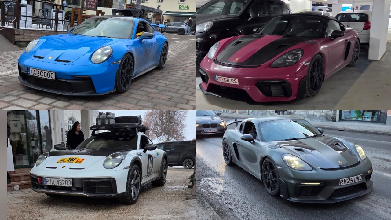 CARSPOTTING in Zell am See 🤩...Porsche Dakar, Gt3, Aston Martin, Mercedes...