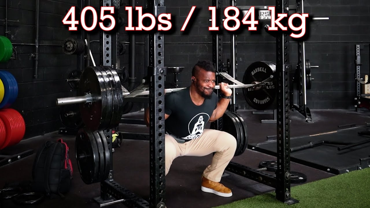 405 lbs DEEPer PinSQUAT PR  ( pause ) | LOG 052521
