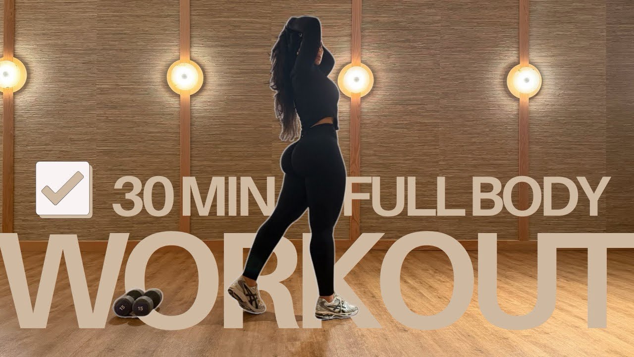Full body workout! Grab your dumbbells & lets work! 
