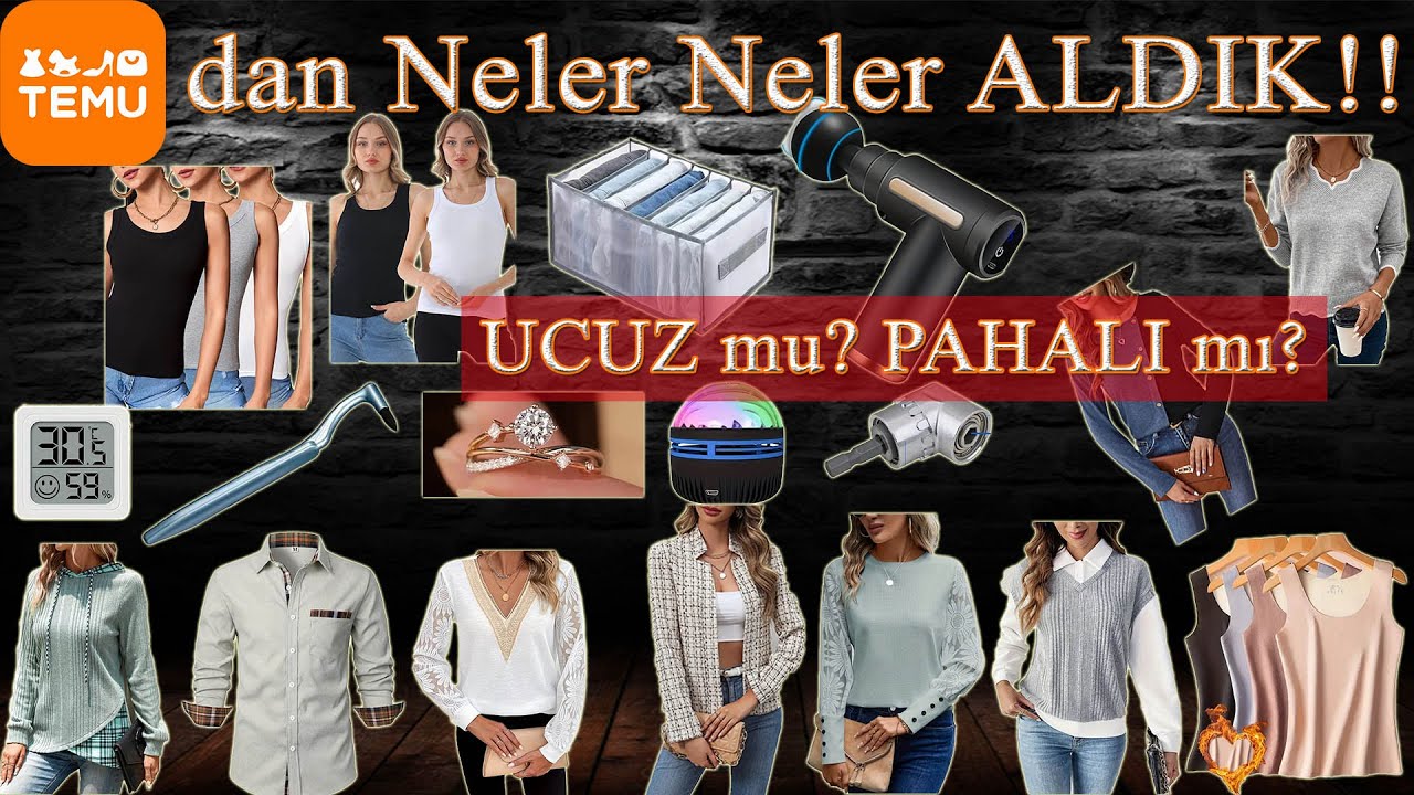 TEMU Büyük Paket Açılışı! Genel Ürünler ve Kadın Kıyafetleri
