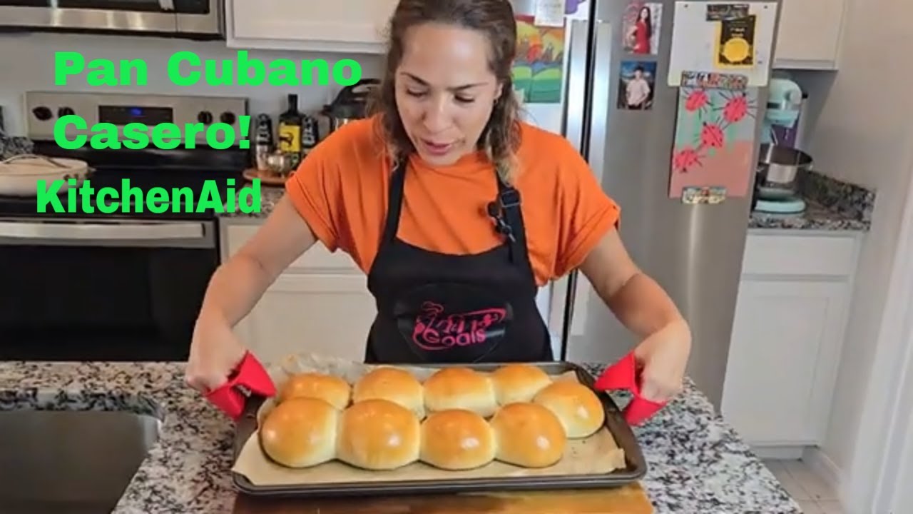 “Pan Cubano Casero con KitchenAid 🔥¡Más Fácil, Igual de Rico! Crujiente por Fuera, Suave por Dentro.
