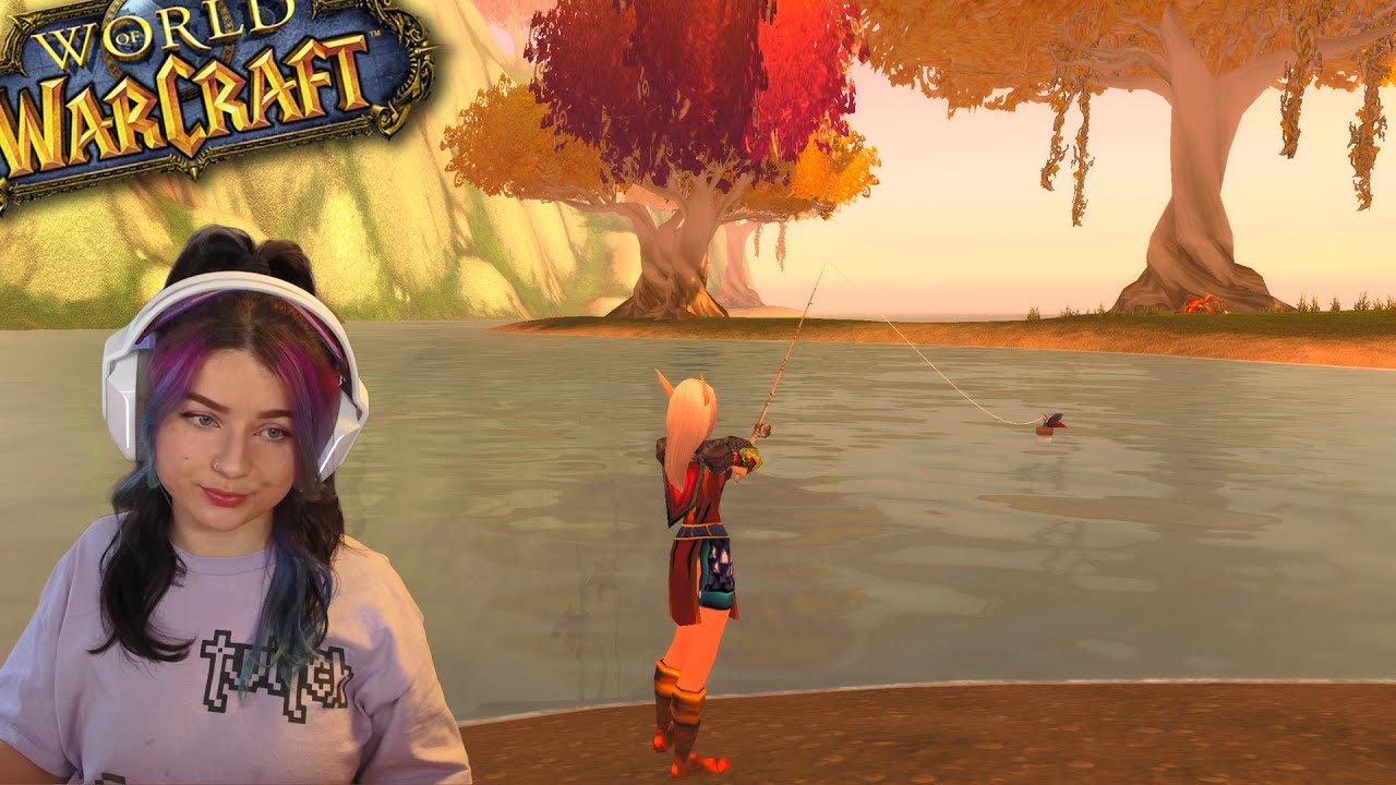 [ASMR] Relaxing Fishing in Eversong Woods Classic WoW 🎣 (In-game Music & Ambience, Whispering)