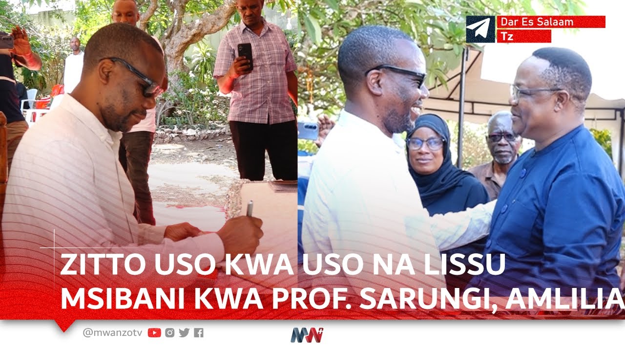 ZITTO USO KWA USO NA LISSU MSIBANI KWA PROF. SARUNGI, AMLILIA PROFESA, ATOA HISTORIA NZITO