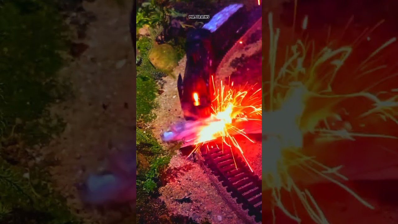 TRAIN ON FIRE!?  🔥🚂 Unbelievable Experiment 😱