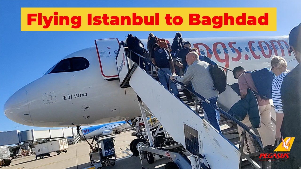 Istanbul to Baghdad Flight | Pegasus Airlines Night Flight + Airport Tips