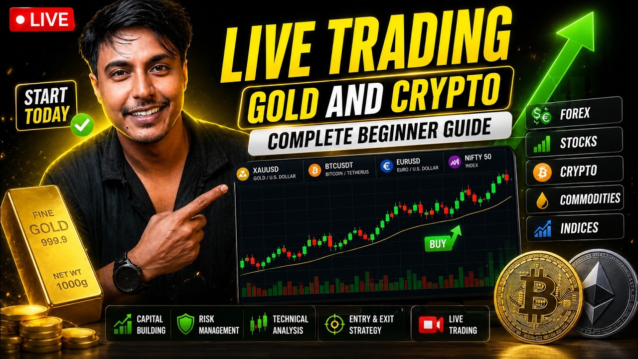 🔴  LIVE Trading: Crypto, Forex & Gold | Complete Market Analysis | FinFox