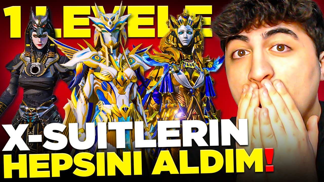 1 LEVEL HESABA TÜM X-SUİTLERİ ALDIM! (HEPSİNİ FULLEDİM) | PUBG Mobile