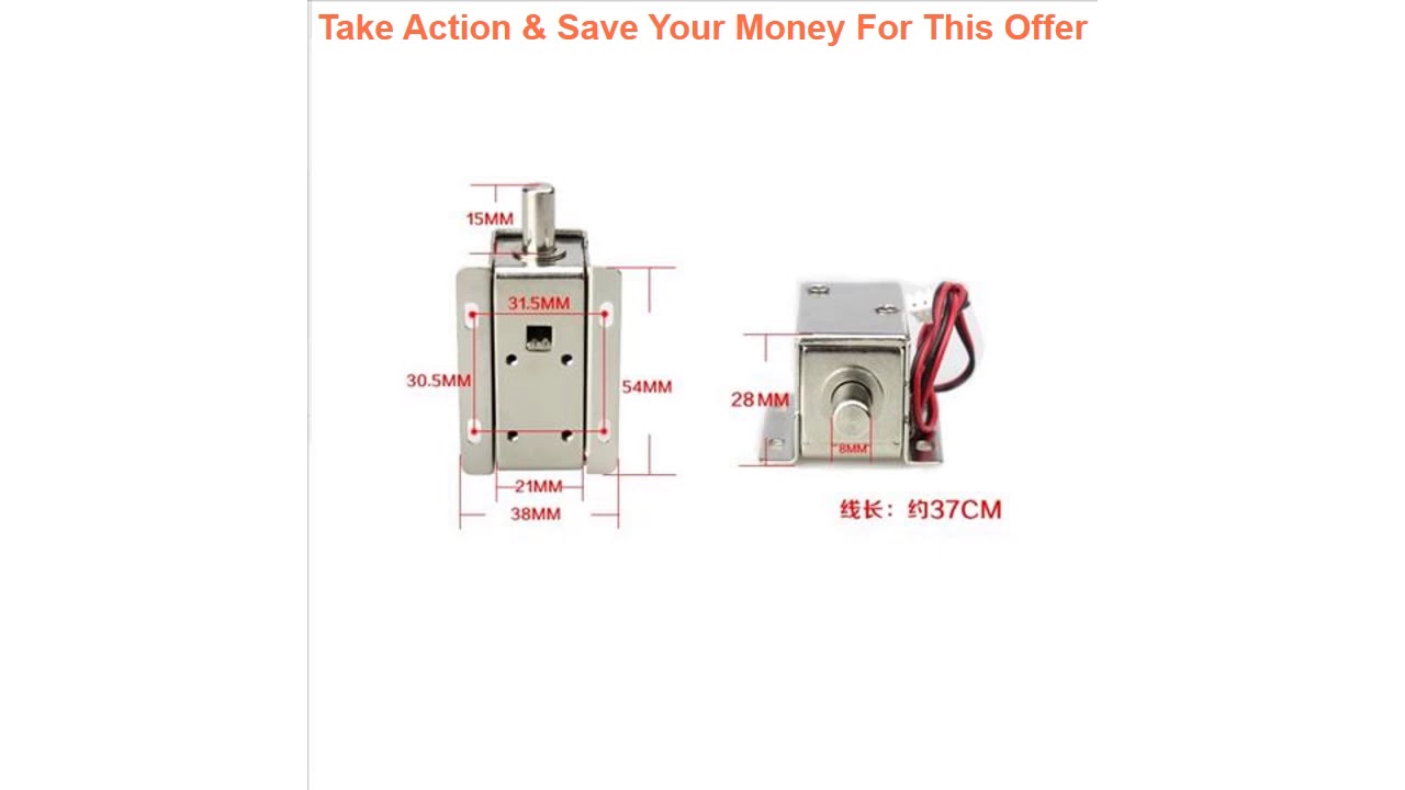 Slide DC 12V/24V mini electric metal small bolt lock magnetic for drawer locker cabinet