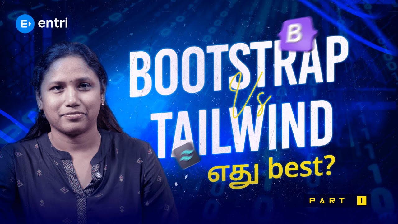 Bootstrap vs Tailwind CSS Explained | Beginner-friendly Tamil Web Dev Guide