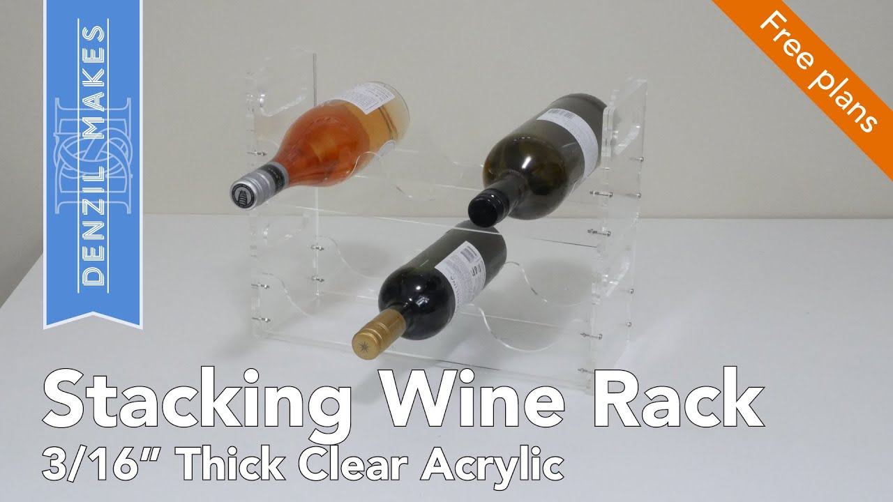 Stacking Wine Rack - Laser Cut from  3/16