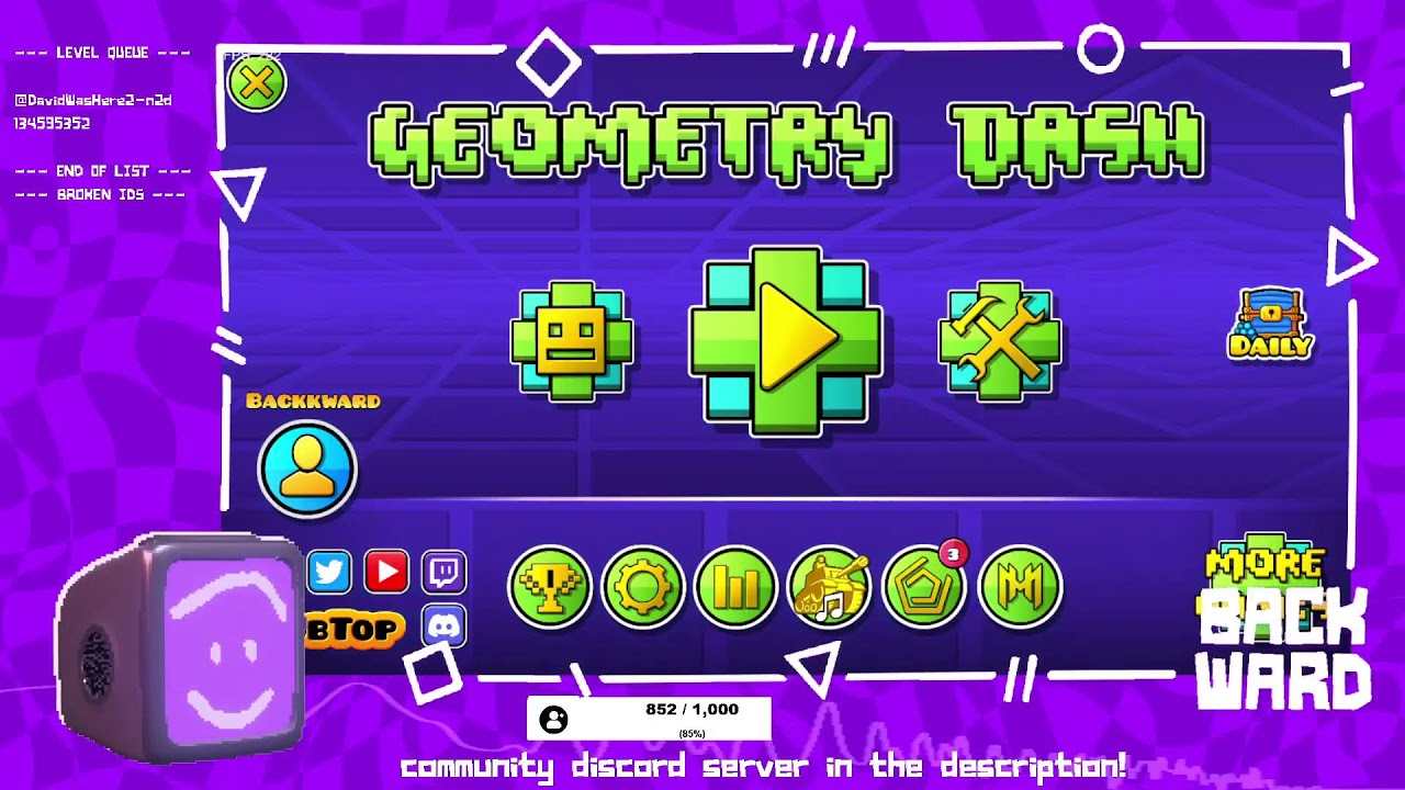 [ROAD TO 1K] GD Level Request Stream (Geometry Dash)