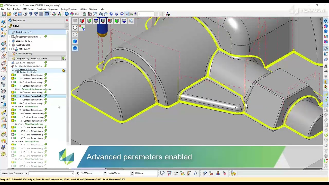 WORKNC 2022 Contour Remachining   gia c&ocirc;ng v&eacute;t tinh