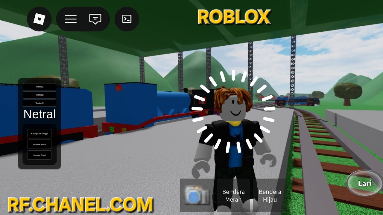 Roblox bermain dilintasan kereta api