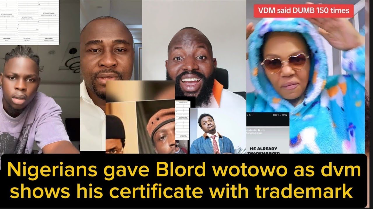Verydarkman showed 3 registered names with trademark under ratels,Nigerians slams Blord and sponsors