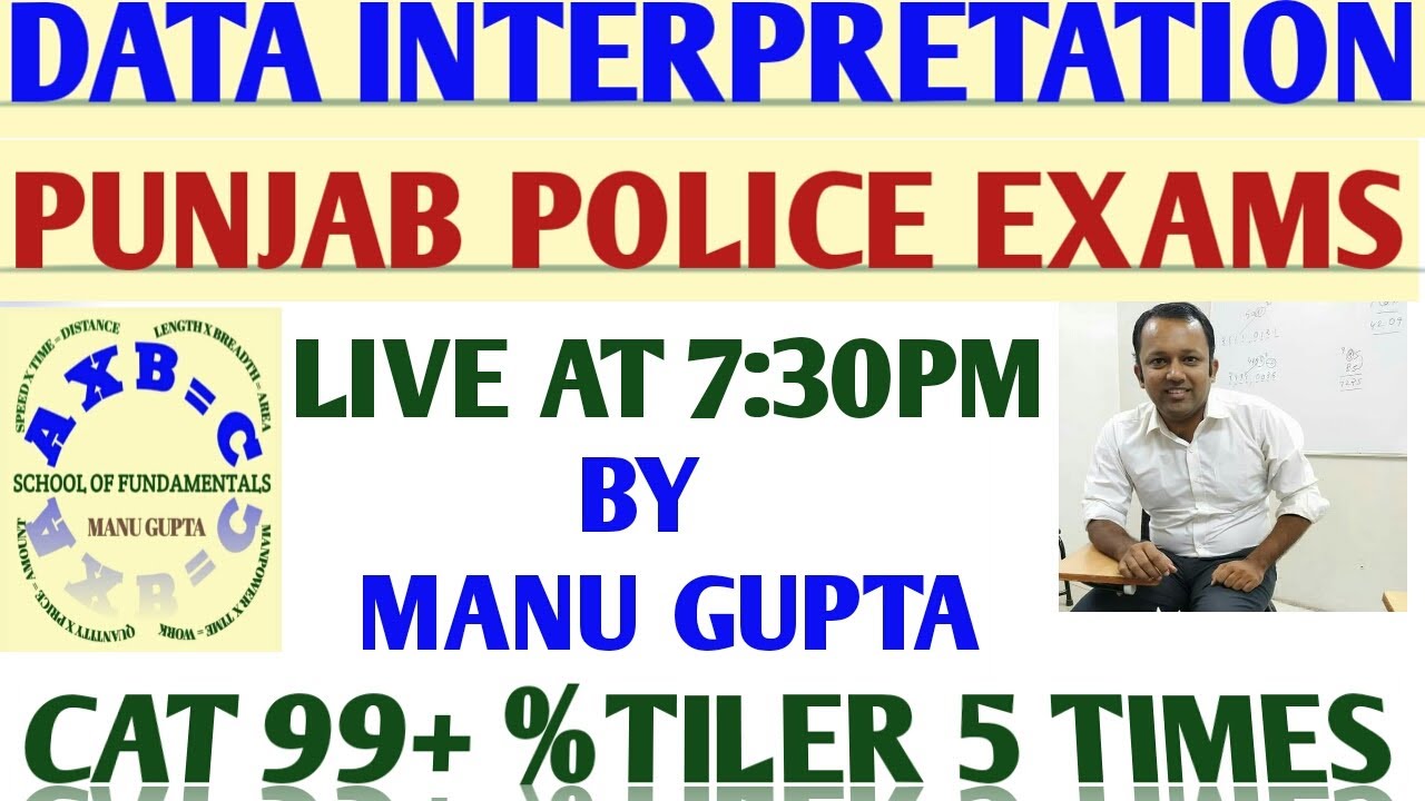 DATA INTERPRETATION FOR ALL PP EXAMS #datainterpretation #subinspectorexam  #punjabpoliceexam