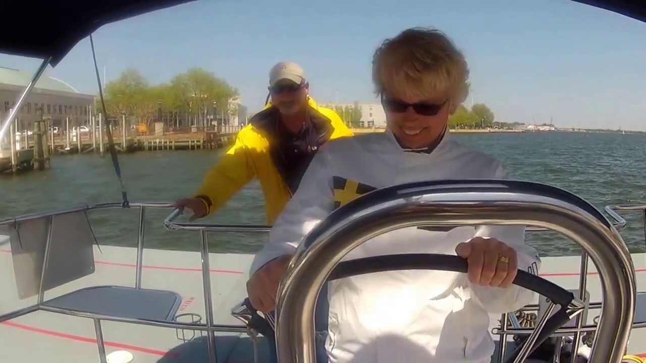 Catalina 355 Sailboat Tour at the Annapolis Spring Show by ABK Video