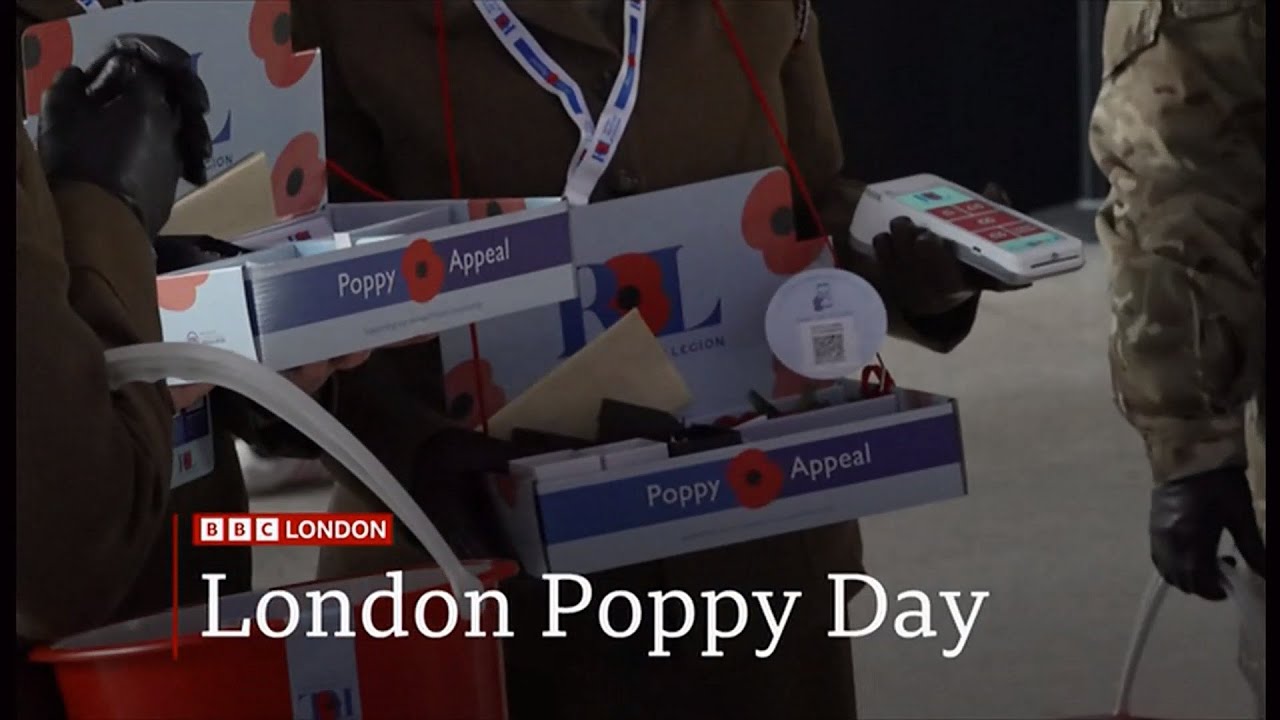 Poppy Day in London this year (UK) 30/Oct/2025