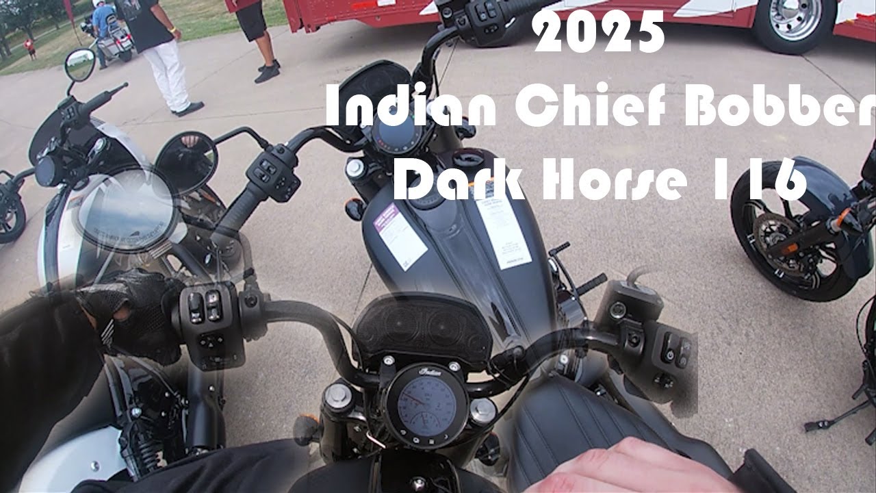 Первые впечатления и тест-драйв мотоцикла Indian Chief Bobber Dark Horse 116 2025 года.
