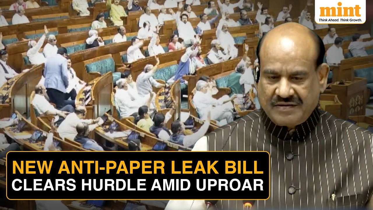 Lok Sabha Clears Anti-Paper Leak Amendment Bill Amid Massive Outcry By Opposition | Watch