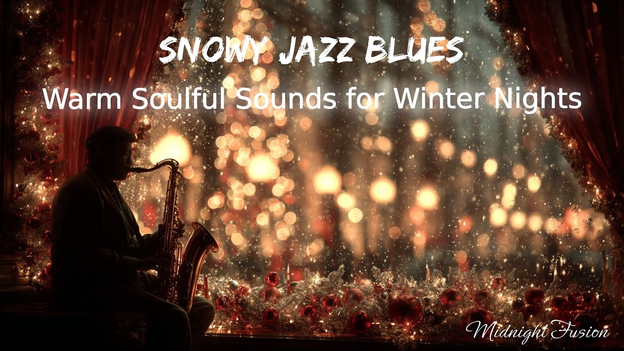 Relaxing Winter Jazz & Blues | Cozy Night Background Music for Focus & Calm