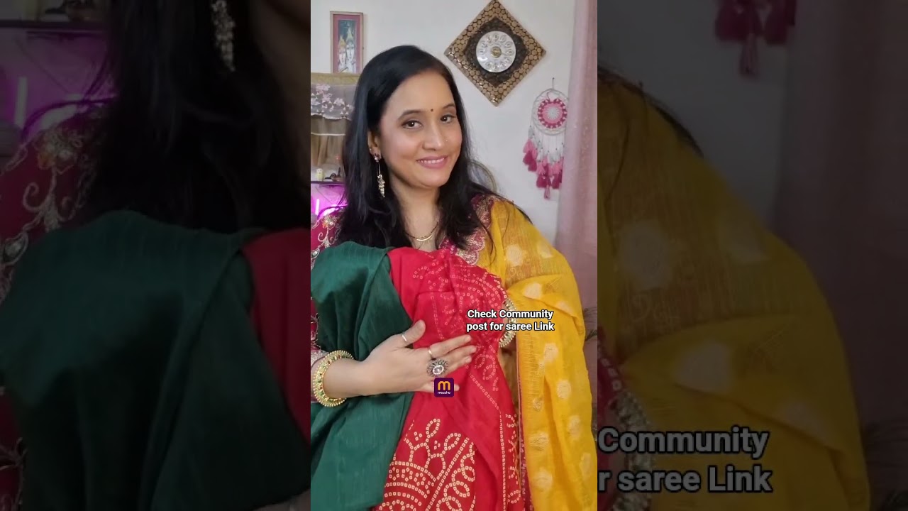 traditional wear chahoye toh dola aur kacha gota saree lelo 