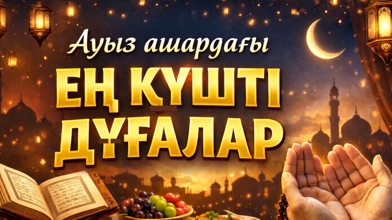 Ауыз ашардағы ең күшті дұғалар. Рамазан айы дұғалар қабыл болатын ай. Оразада көптеп дұға жасайтынай