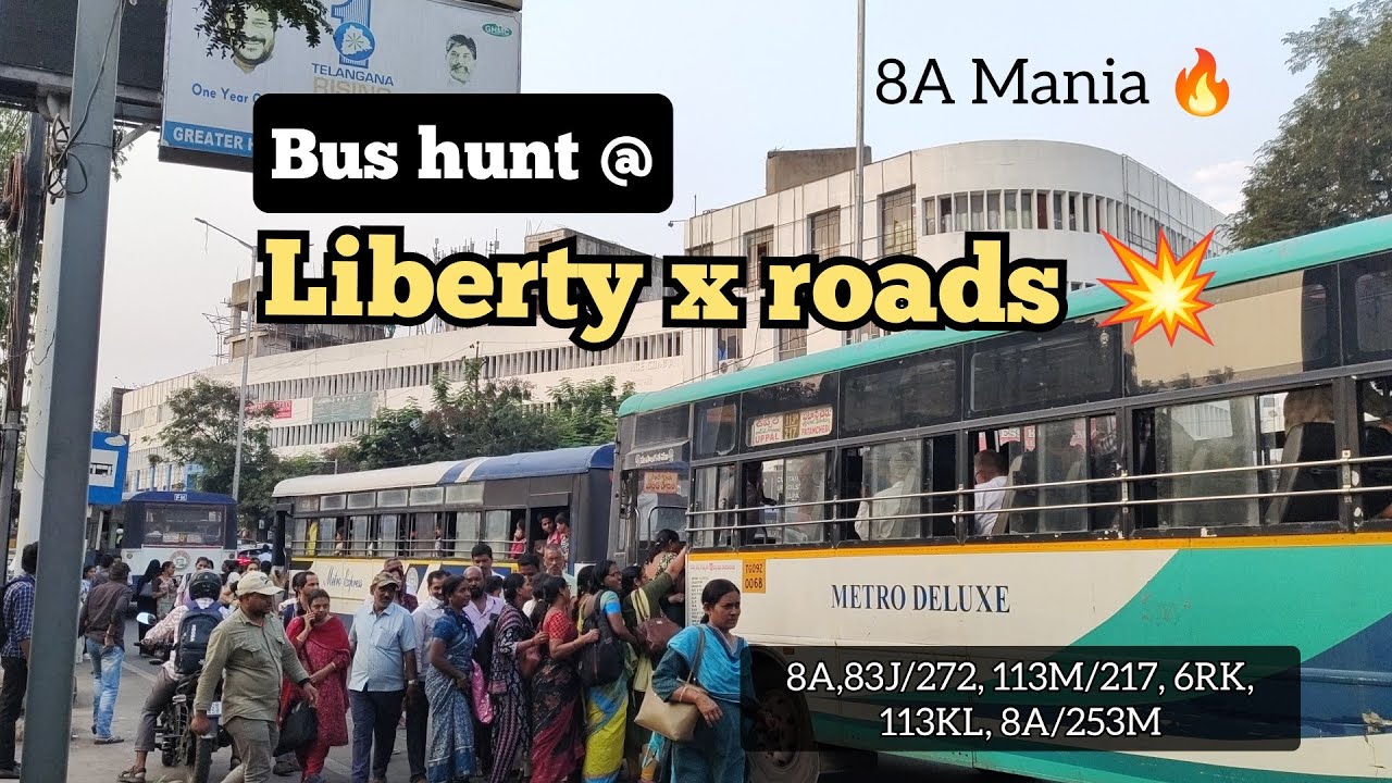 Bus hunt @Liberty x roads 💥 || 8A, 83J, 113M/217, 113KL || #bus #bushunting #viral #vlog #journey 