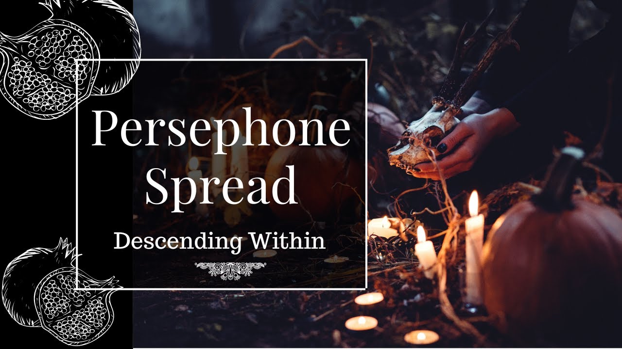 Persephone Tarot Spread 🕯 Dive Deep Within 🕯 Samhain / Halloween Tarot and Oracle Layout